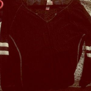 A see through long sleeve top